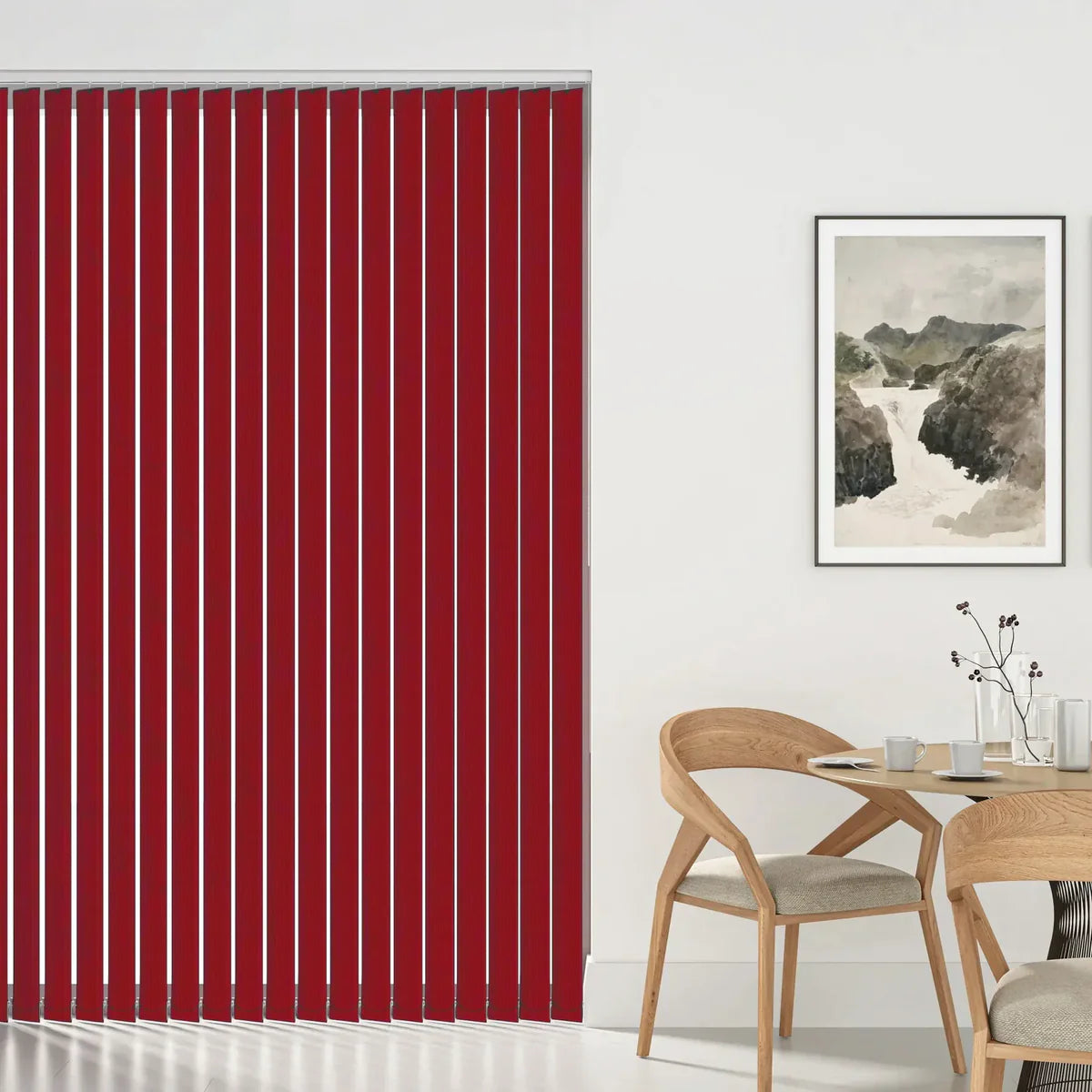 Aqualush Carmine - 89mm Vertical Blind Slats