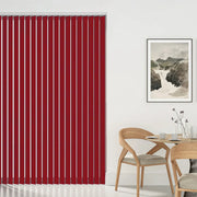 Aqualush Carmine PVC Vertical Blind - Made to Measure