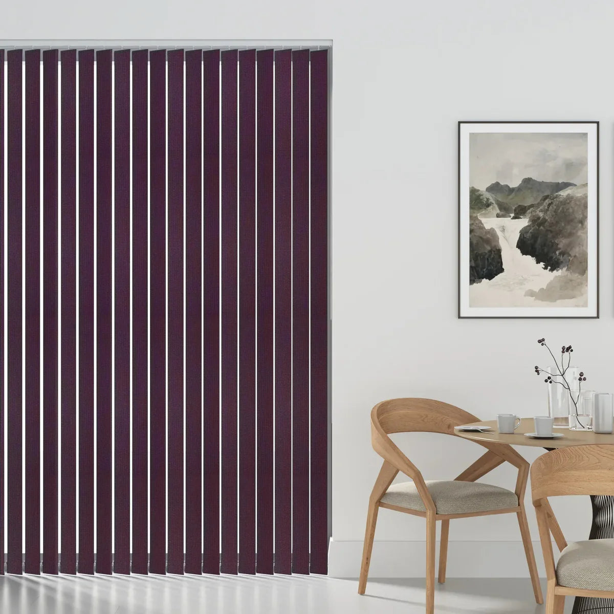 Aqualush Wine - 89mm Vertical Blind Slats