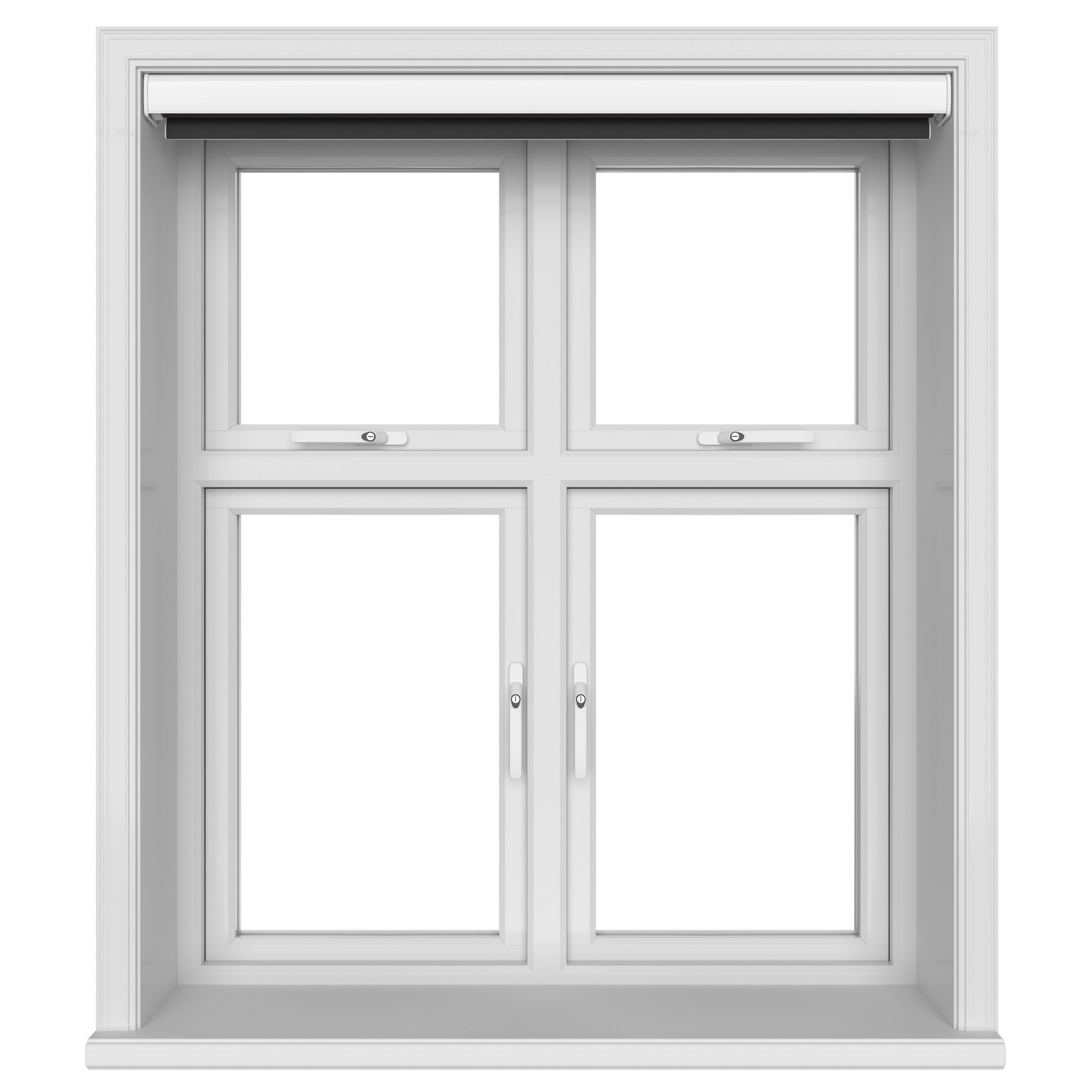 Stealth Black Motorised Roller Blind