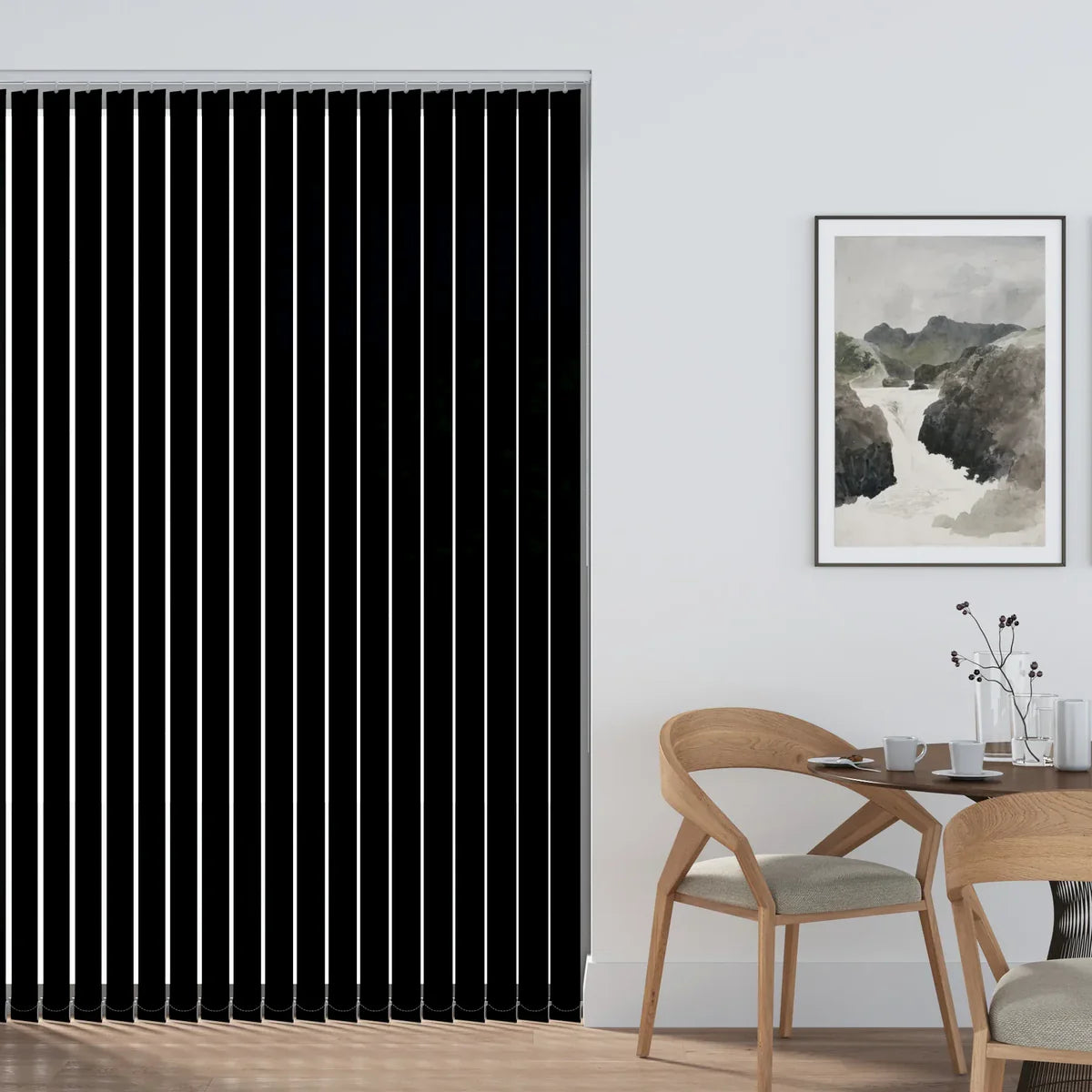 Aqualush Black - 89mm Vertical Blind Slats