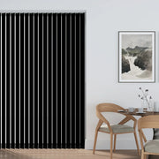 Aqualush Black PVC Vertical Blind - Made to Measure