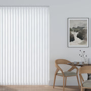 Aqualush White PVC Vertical Blind - Made to Measure 89mm
