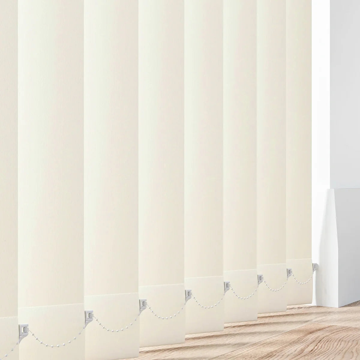Aqualush Cream - 89mm Vertical Blind Slats