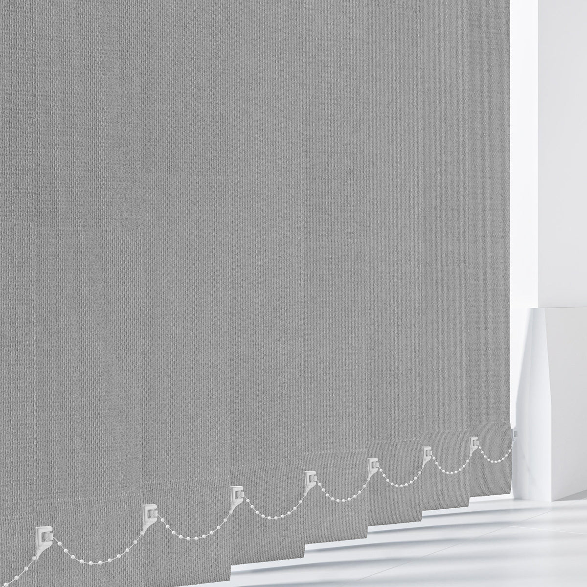 Aqualush Steel - 89mm Vertical Blind Slats