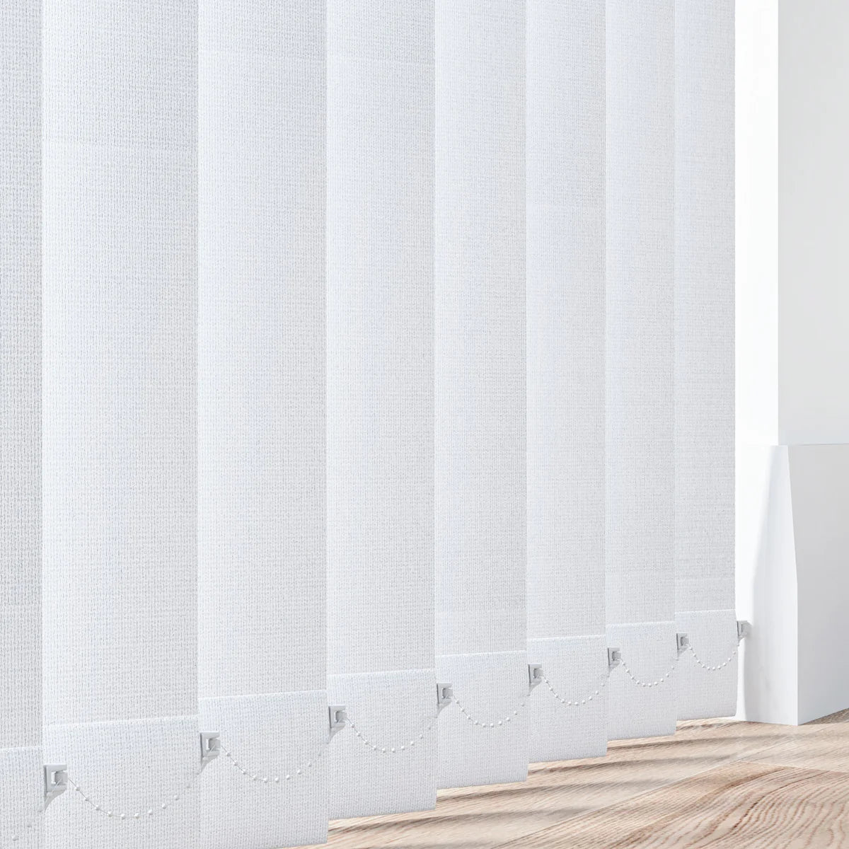 Aqualush White - 89mm Vertical Blind Slats