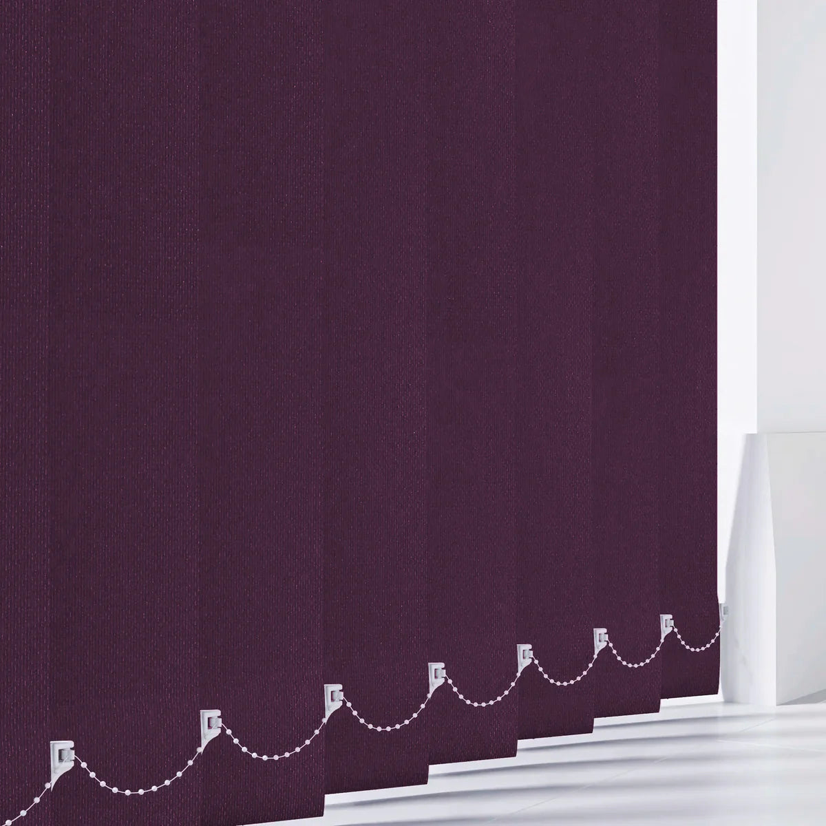 Aqualush Wine - 89mm Vertical Blind Slats