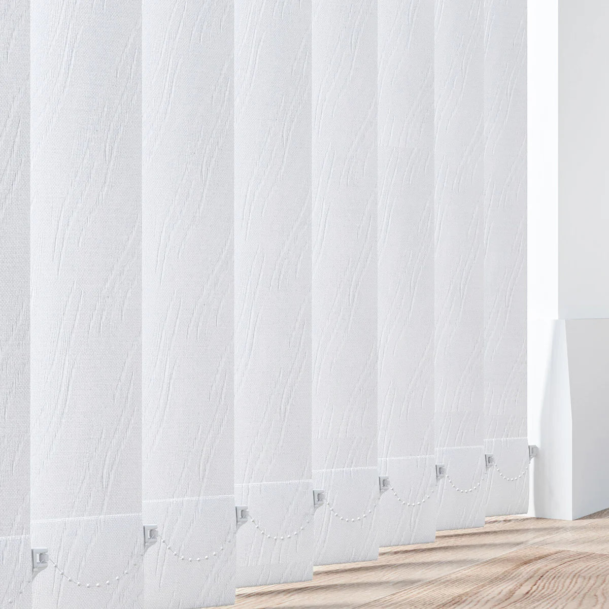 Atlantic White - 89mm Vertical Blind Slats