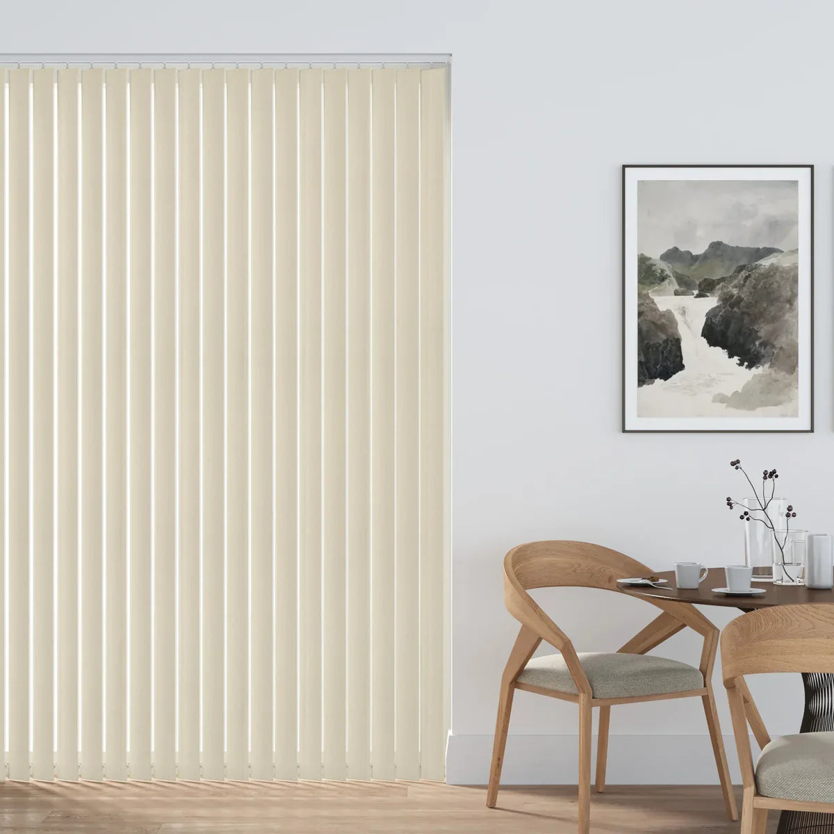 Cross Stitch Ivory - 89mm Vertical Blind Slats