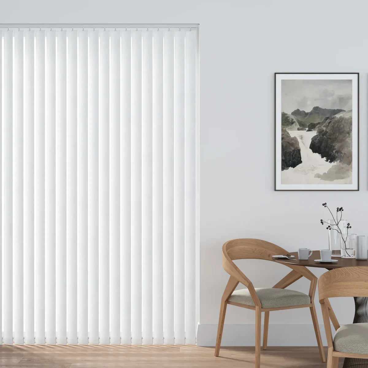 Cross Stitch White - 89mm Vertical Blind Slats