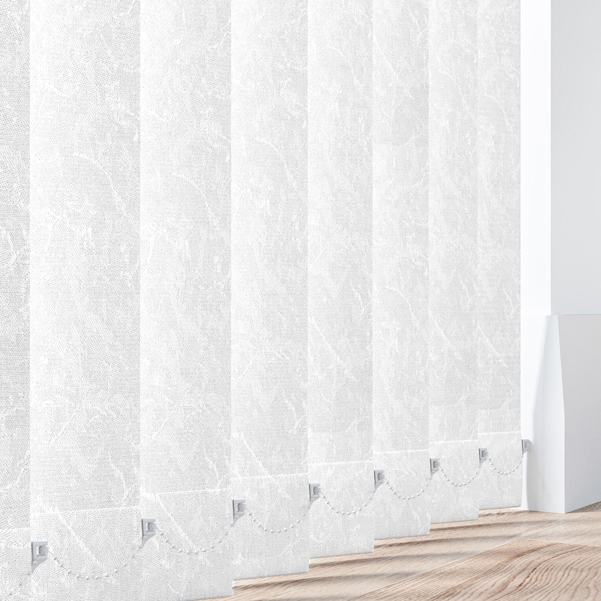 California White - 89mm Vertical Blind Slats