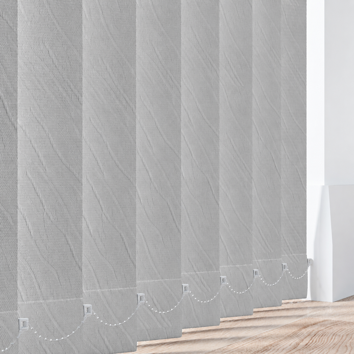Campden Silver 89mm Replacement Vertical Blind Slats