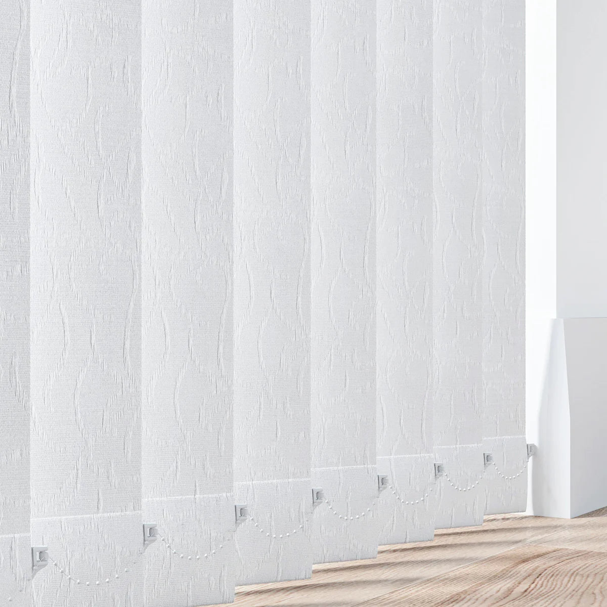 Daisy White - 89mm Vertical Blind Slats