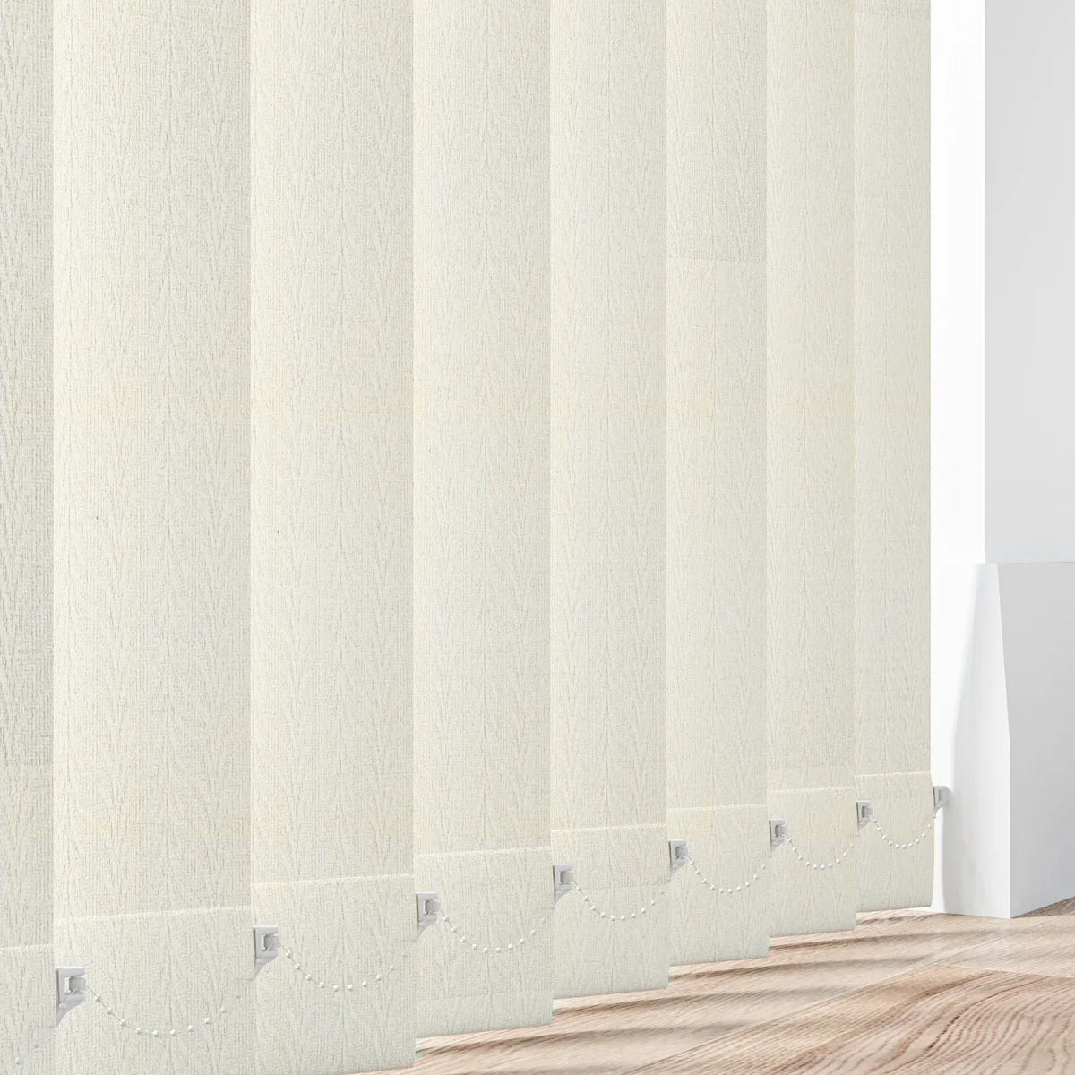 Feather Weave Cream - 89mm Vertical Blind Slats
