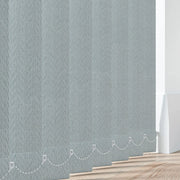 Feather Weave Mist - 89mm Vertical Blind Slats