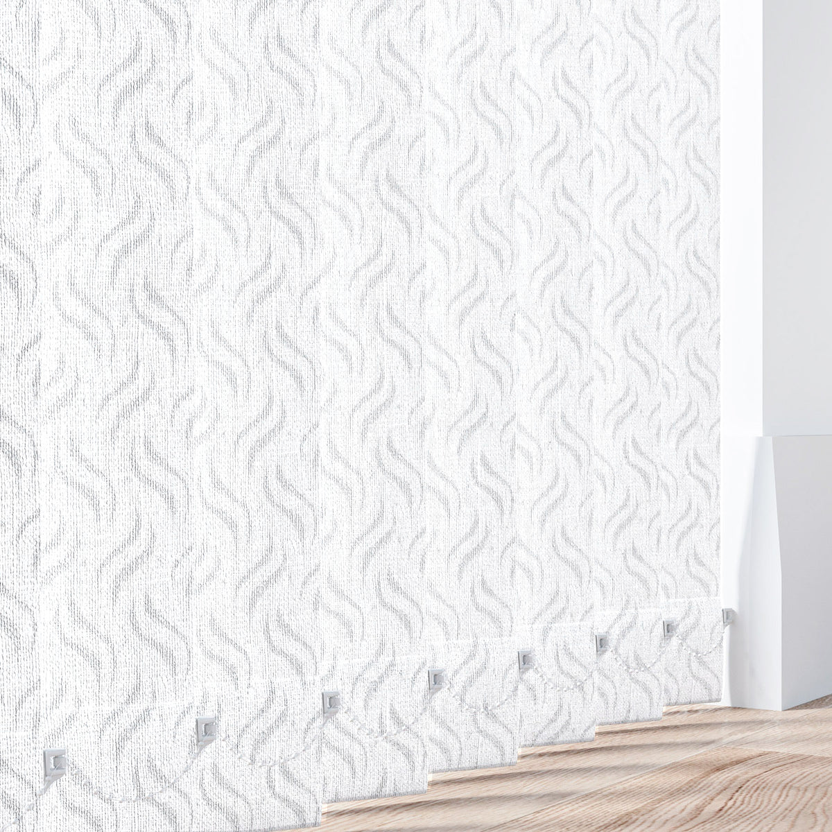 Gravity White - 89mm Vertical Blind Slats