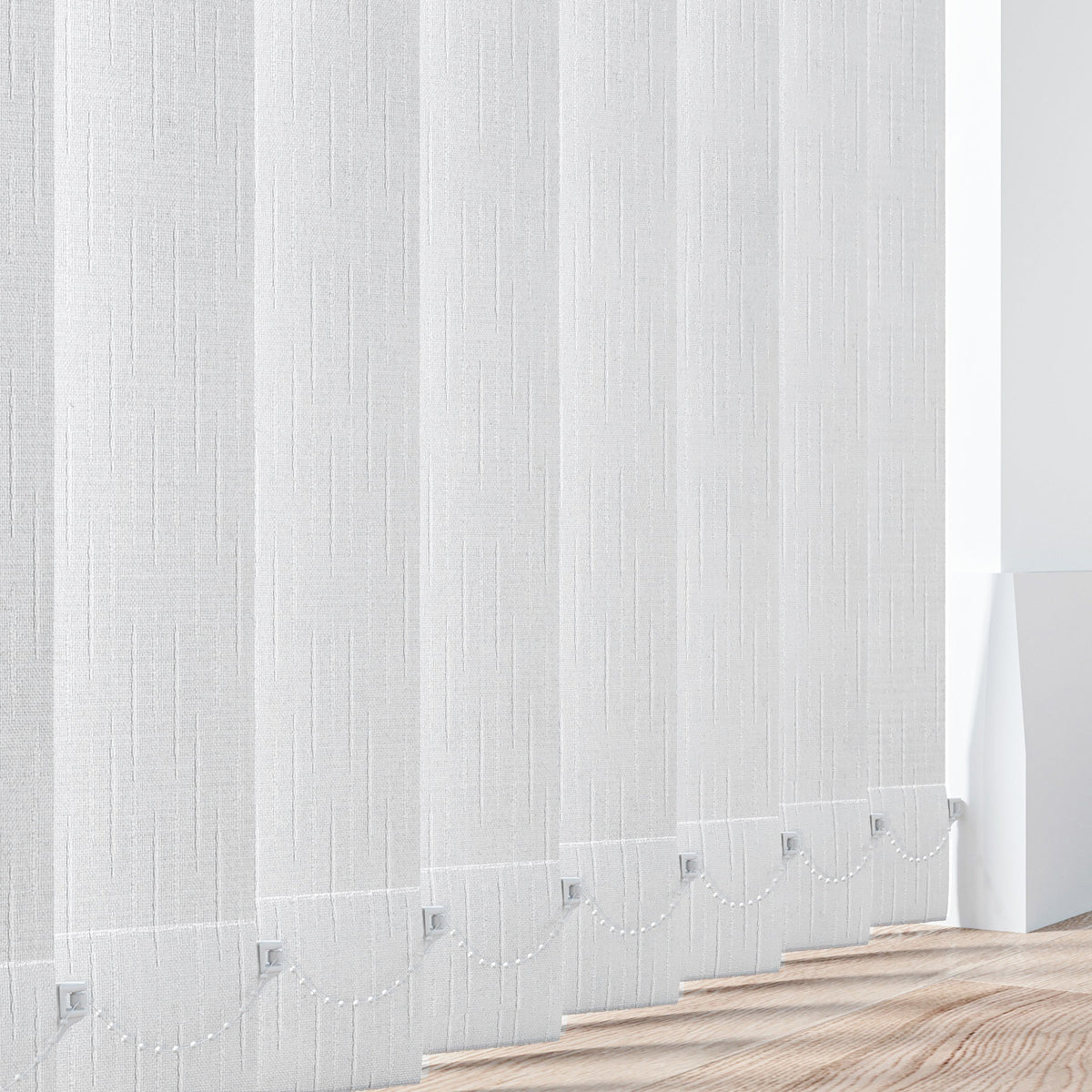 Hambrook Snow - 89mm Vertical Blind Slats