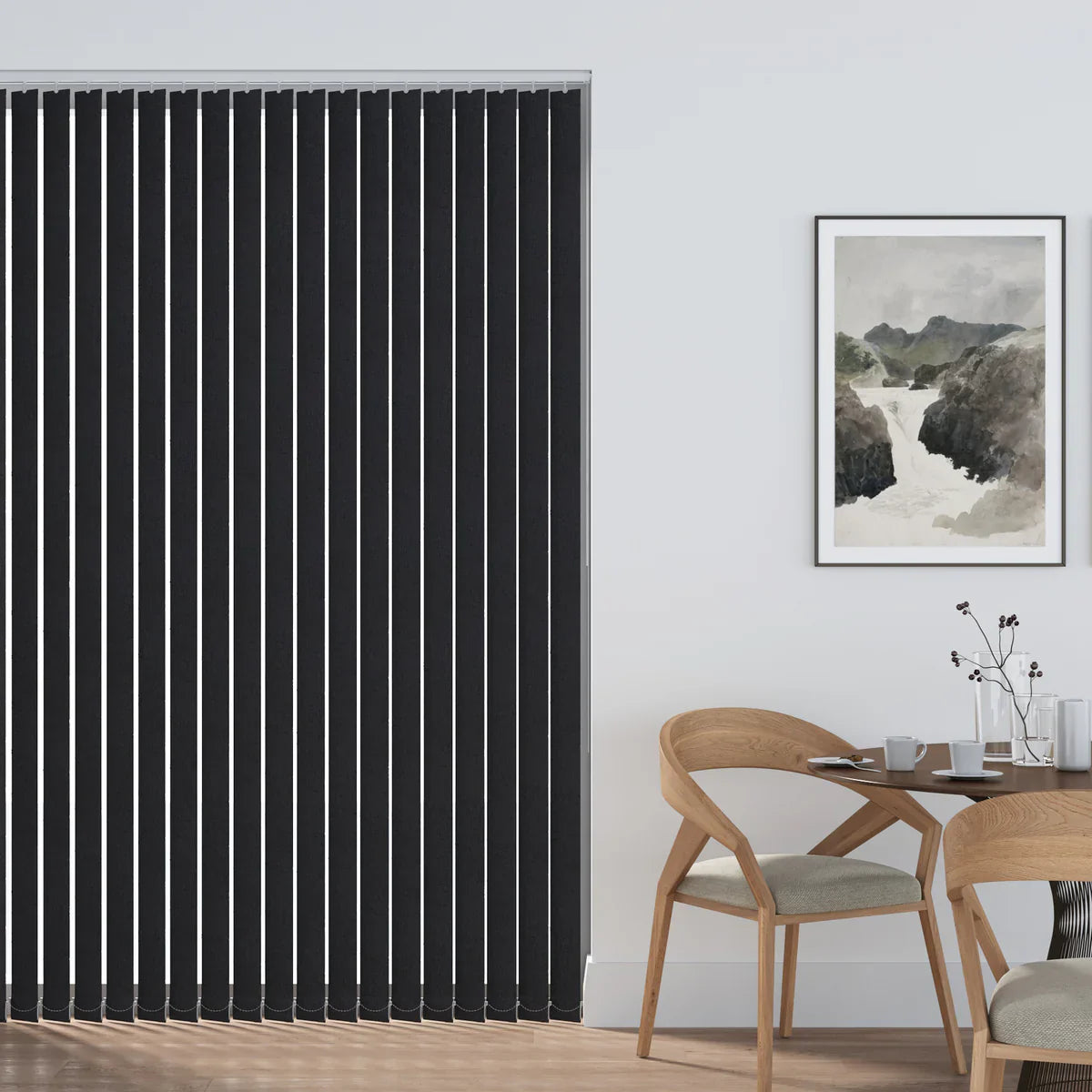 Lyon Black - 89mm Vertical Blind Slats