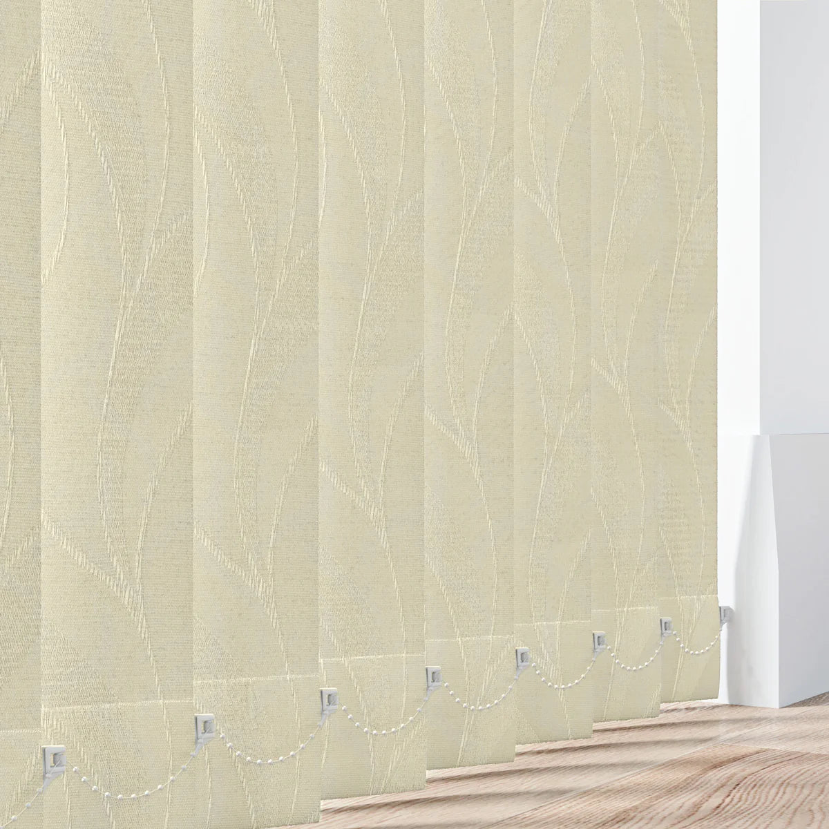 Milton Cream - 89mm Vertical Blind Slats