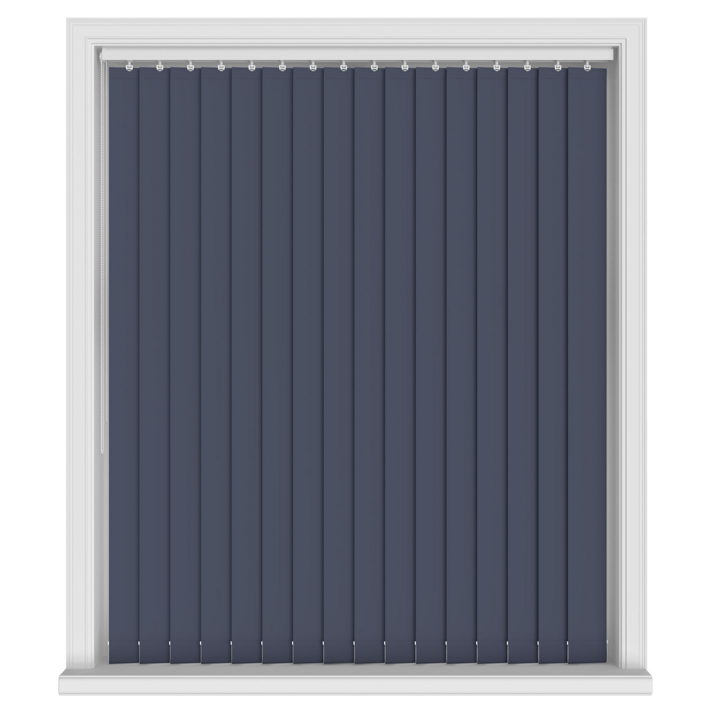 Navy Flow Vertical Shades