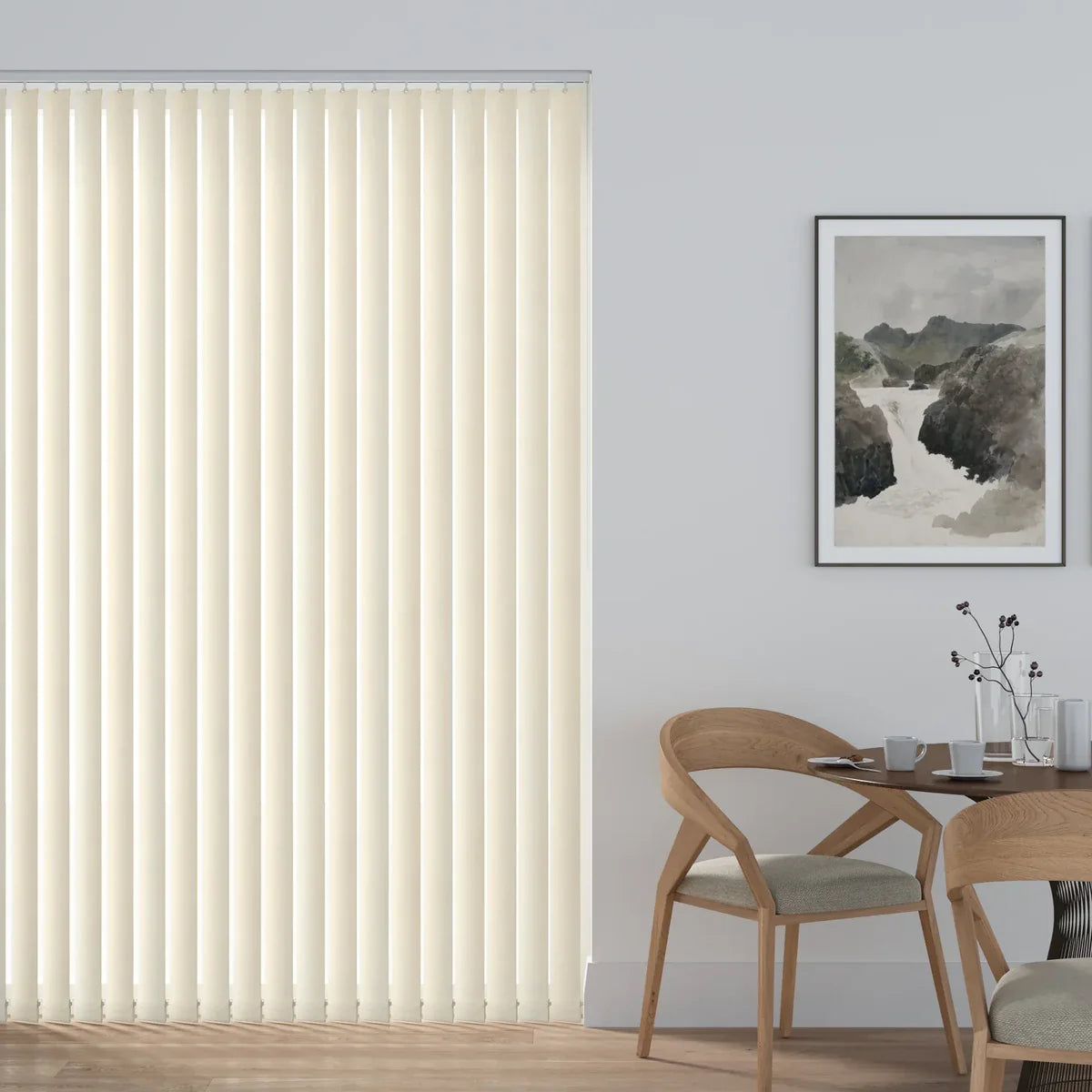 Stripe Ivory - 89mm Vertical Blind Slats