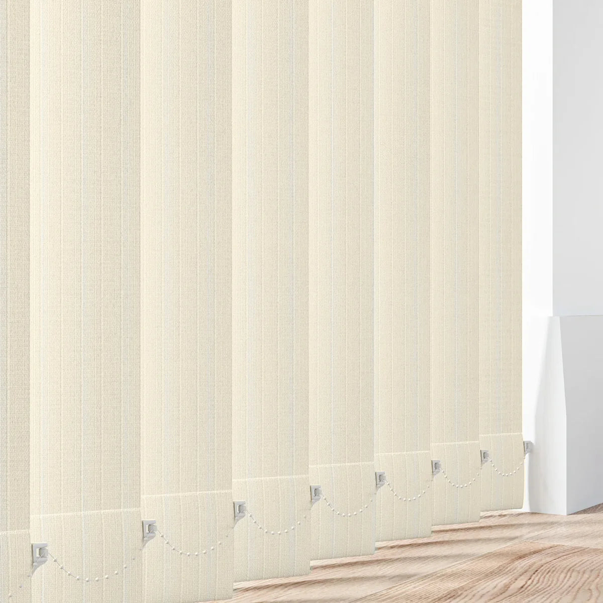 Stripe Ivory - 89mm Vertical Blind Slats
