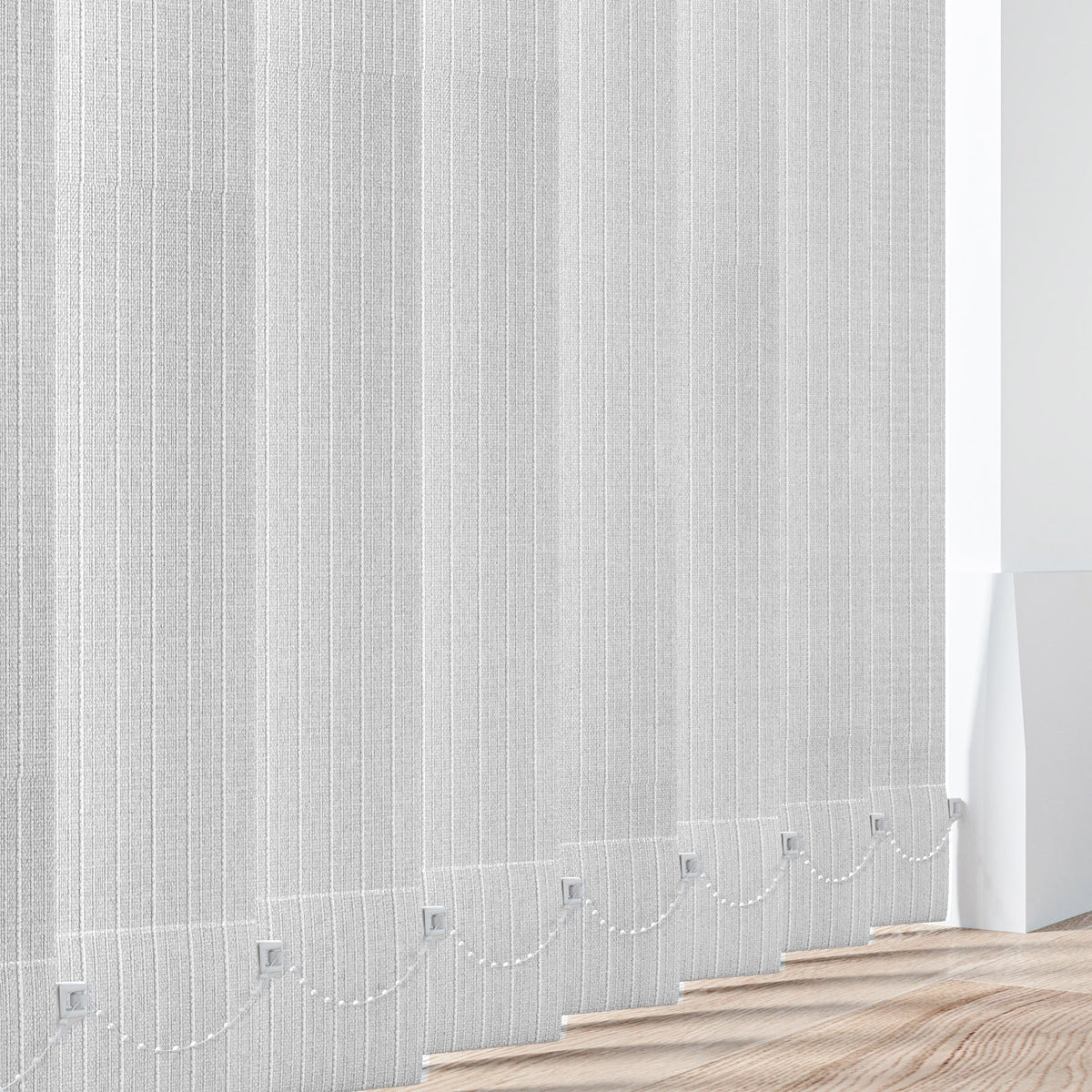 Stripe White - 89mm Vertical Blind Slats