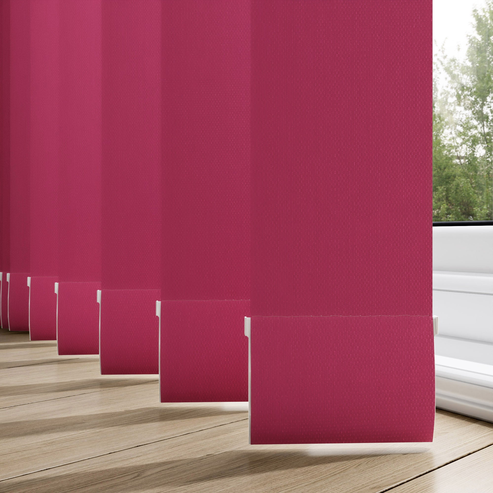 Aqualush Red - 89mm Vertical Blind Slats