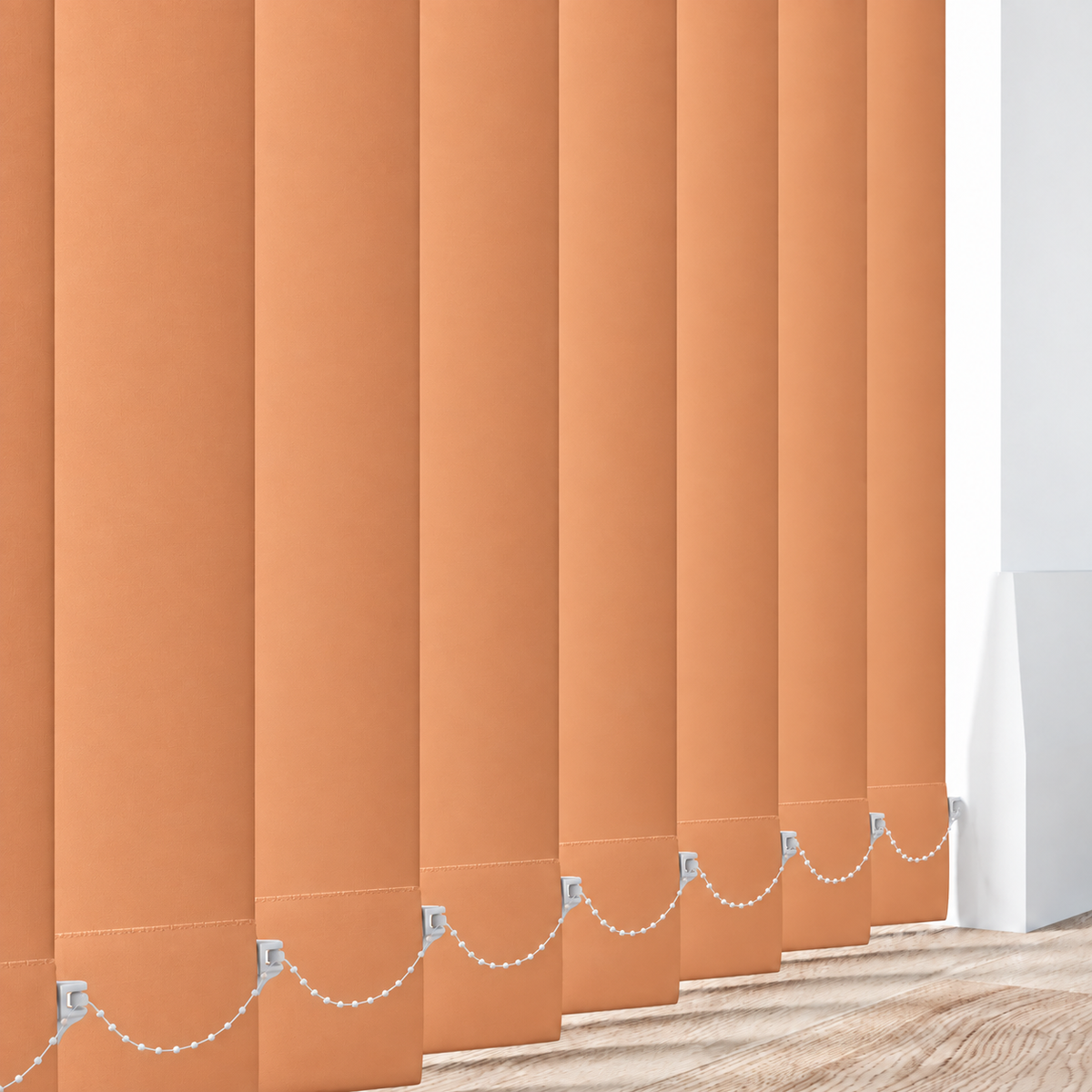 Signature Blackout Orange 89mm Replacement Vertical Blind Slats