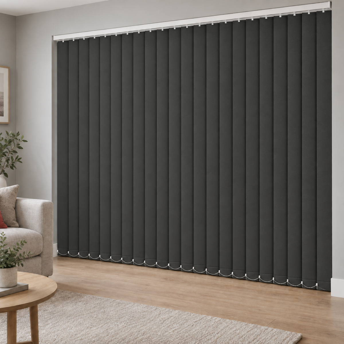 Signature Blackout Black 89mm Replacement Vertical Blind Slats