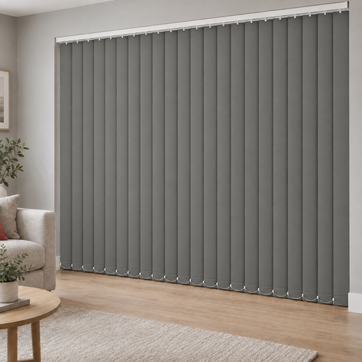 Signature Blackout Dark Grey 89mm Replacement Vertical Blind Slats
