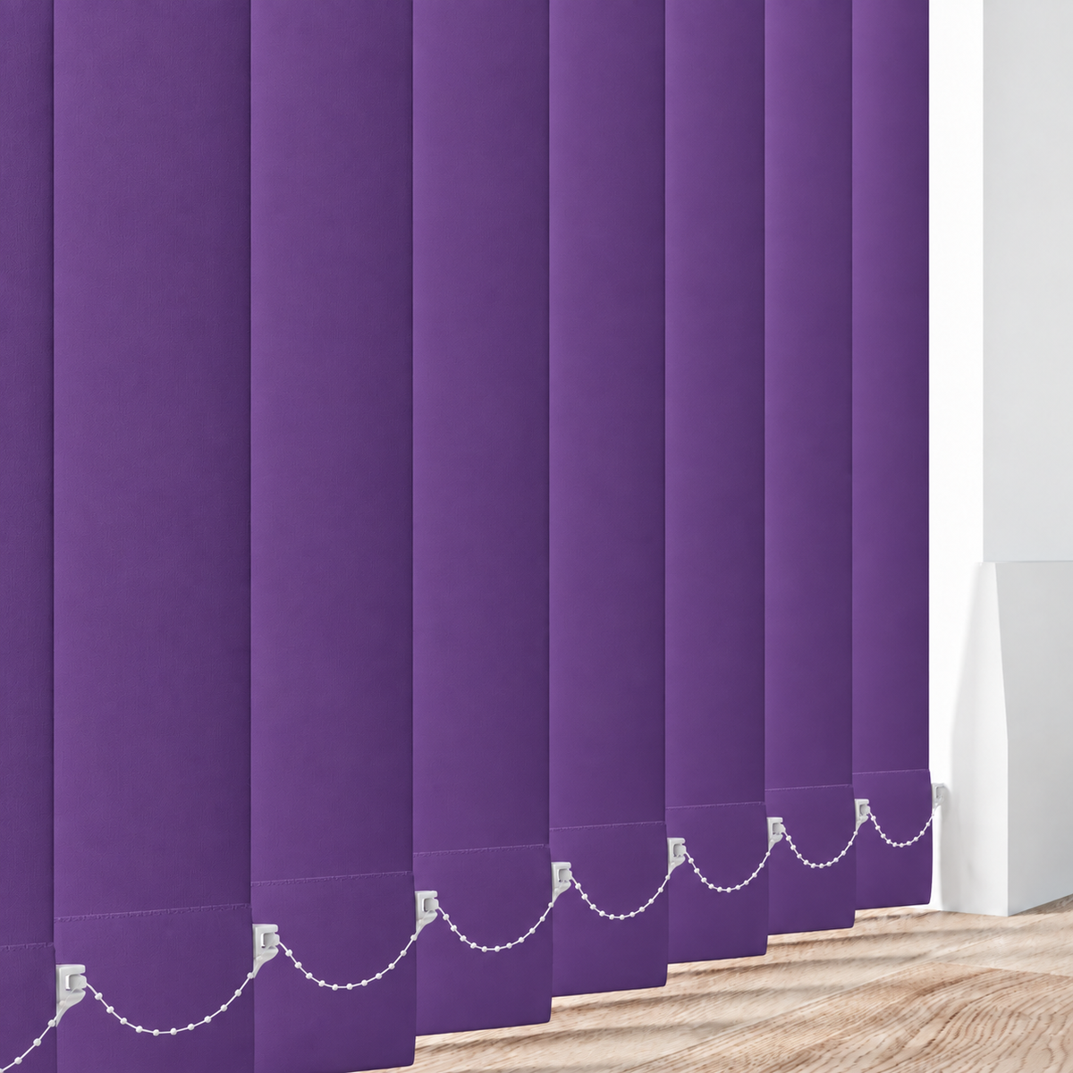 Signature Blackout Purple 89mm Replacement Vertical Blind Slats