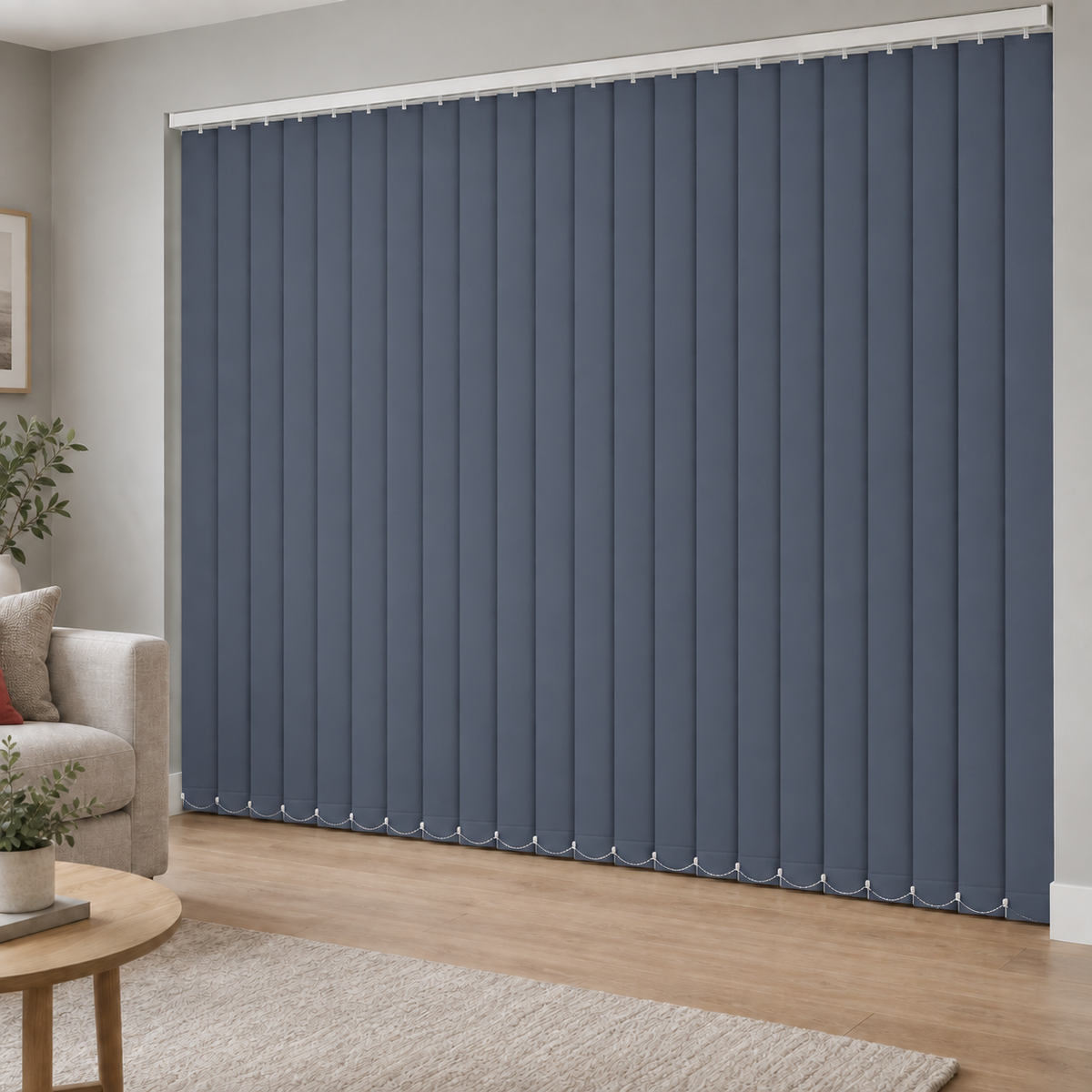 Signature Blackout Navy 89mm Replacement Vertical Blind Slats