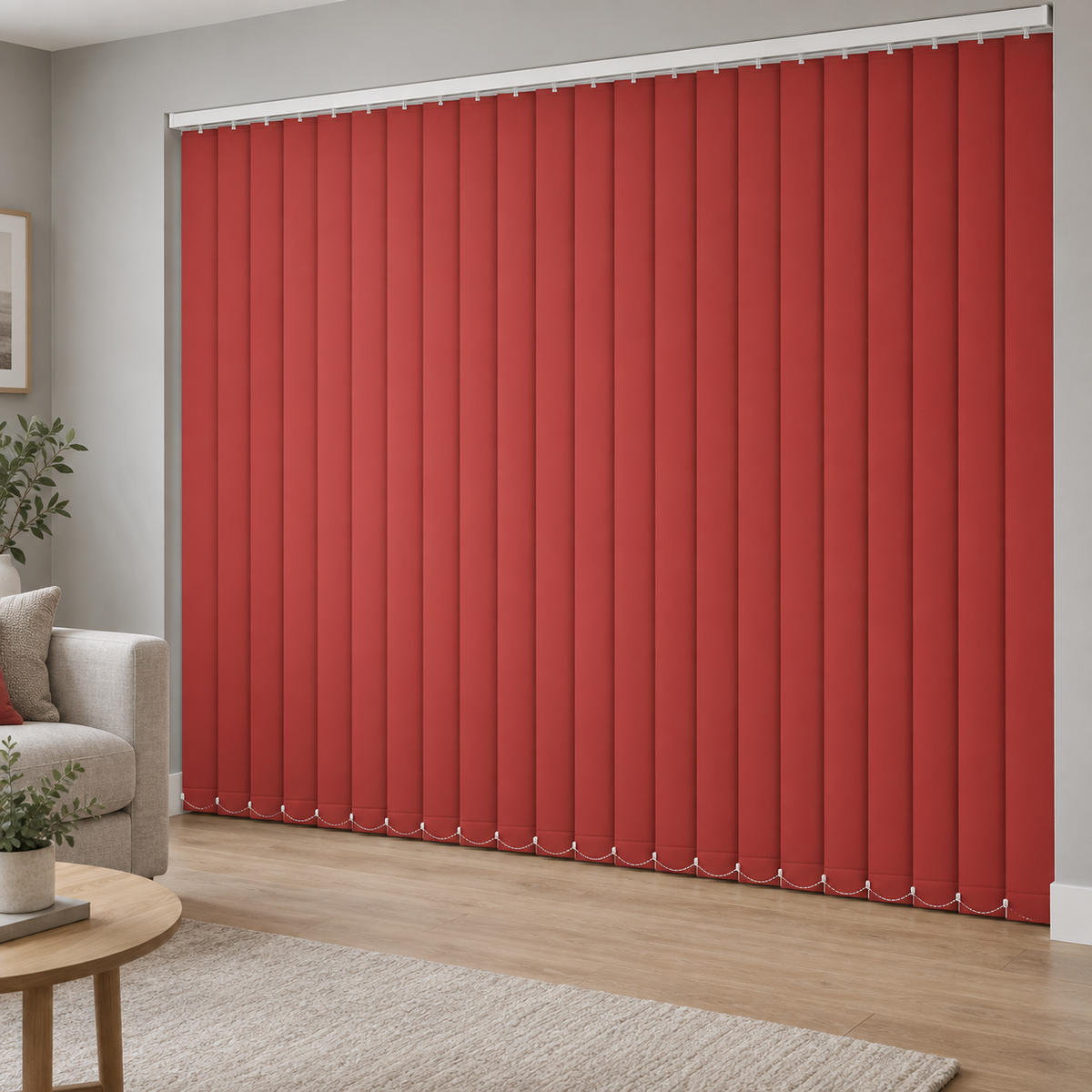 Signature Blackout Red 89mm Replacement Vertical Blind Slats