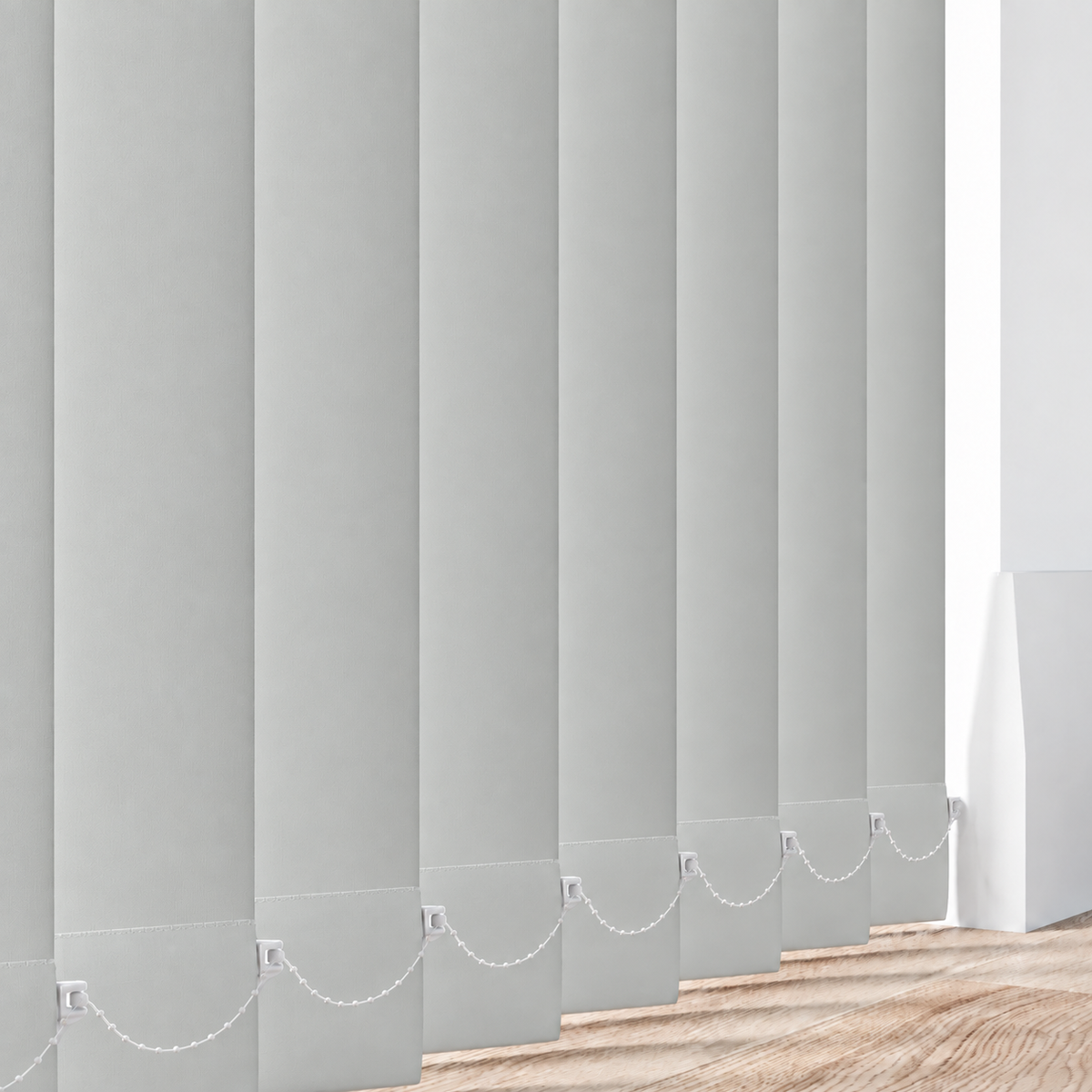 Signature Blackout Light Grey 89mm Replacement Vertical Blind Slats