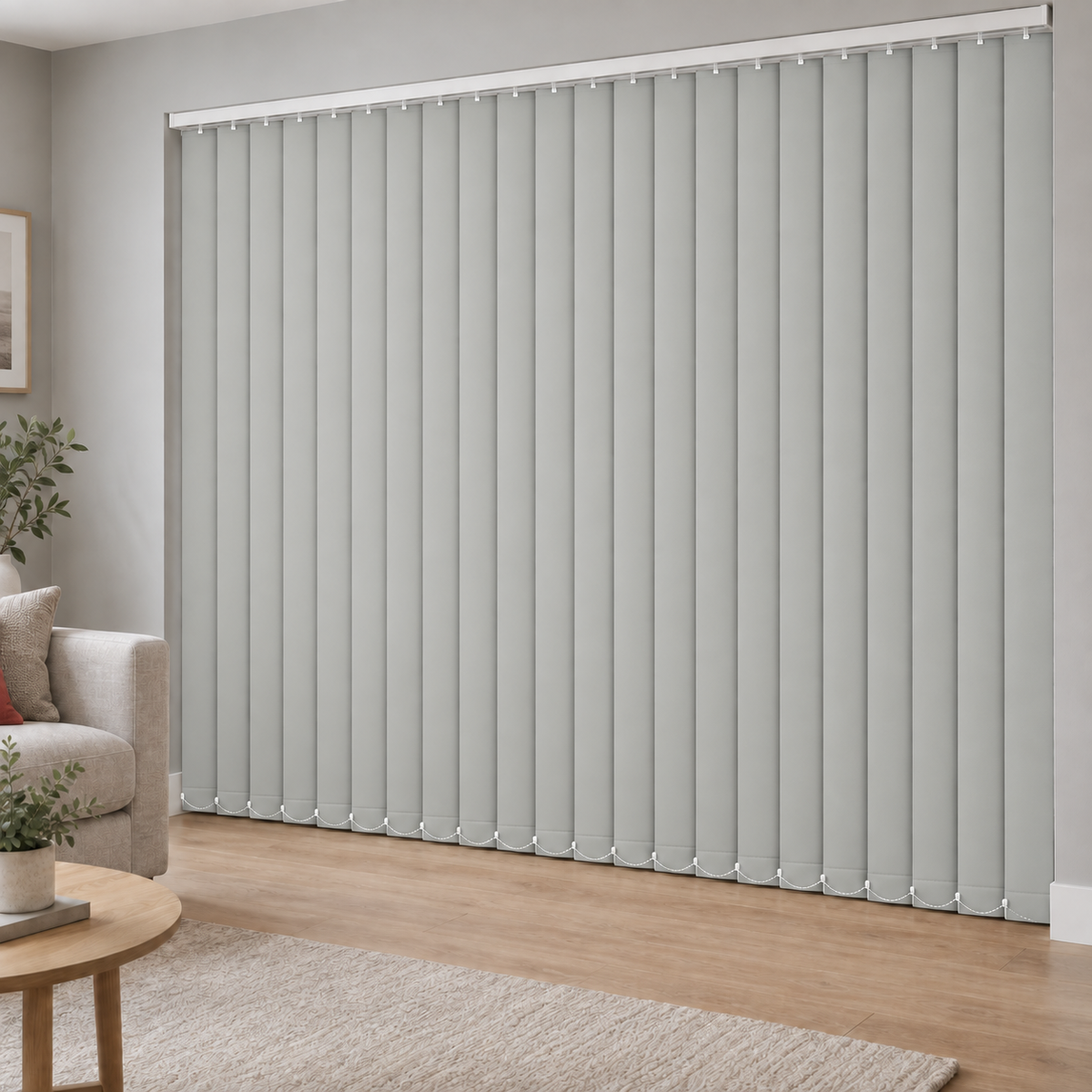 Signature Blackout Light Grey 89mm Replacement Vertical Blind Slats
