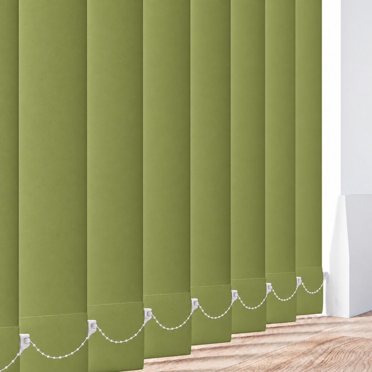Signature Blackout Green 89mm Replacement Vertical Blind Slats