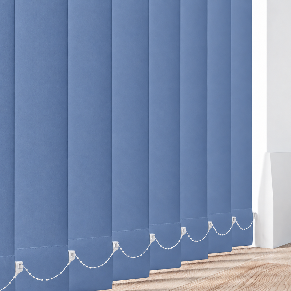 Signature Blackout Blue 89mm Replacement Vertical Blind Slats