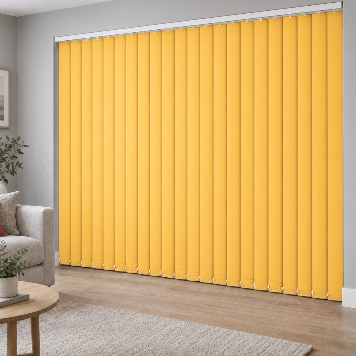 Signature Blackout Yellow 89mm Replacement Vertical Blind Slats