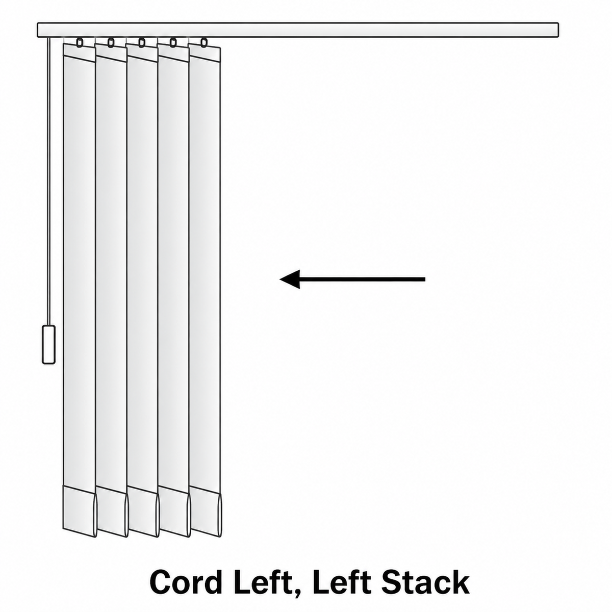 Slimline Replacement Vertical Blind Headrail – Made to Measure