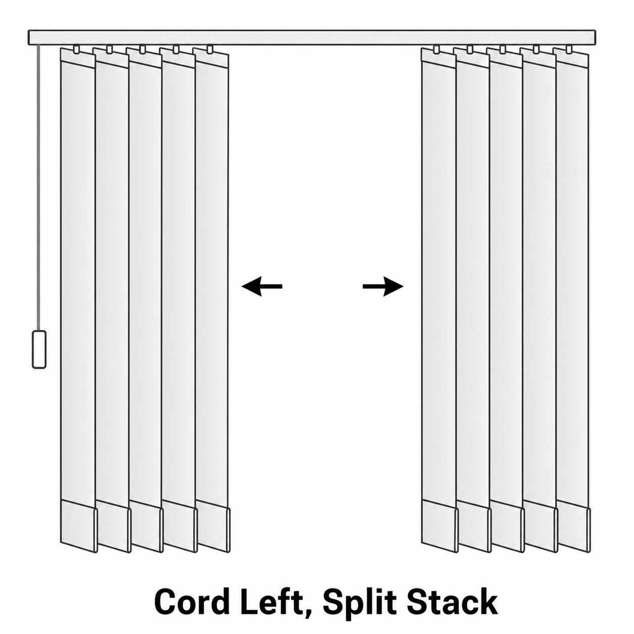 Slimline Replacement Vertical Blind Headrail – Made to Measure