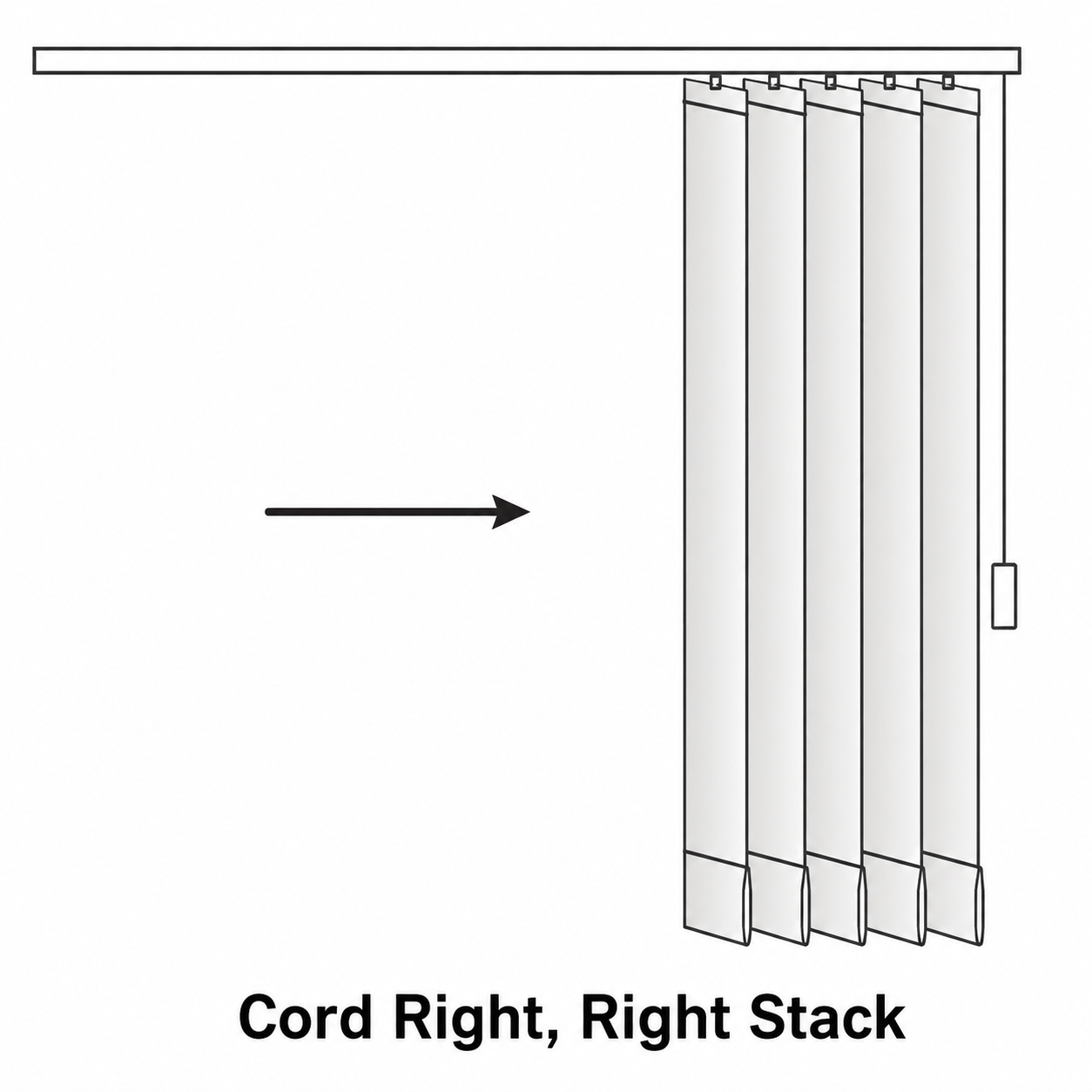 Slimline Replacement Vertical Blind Headrail – Made to Measure