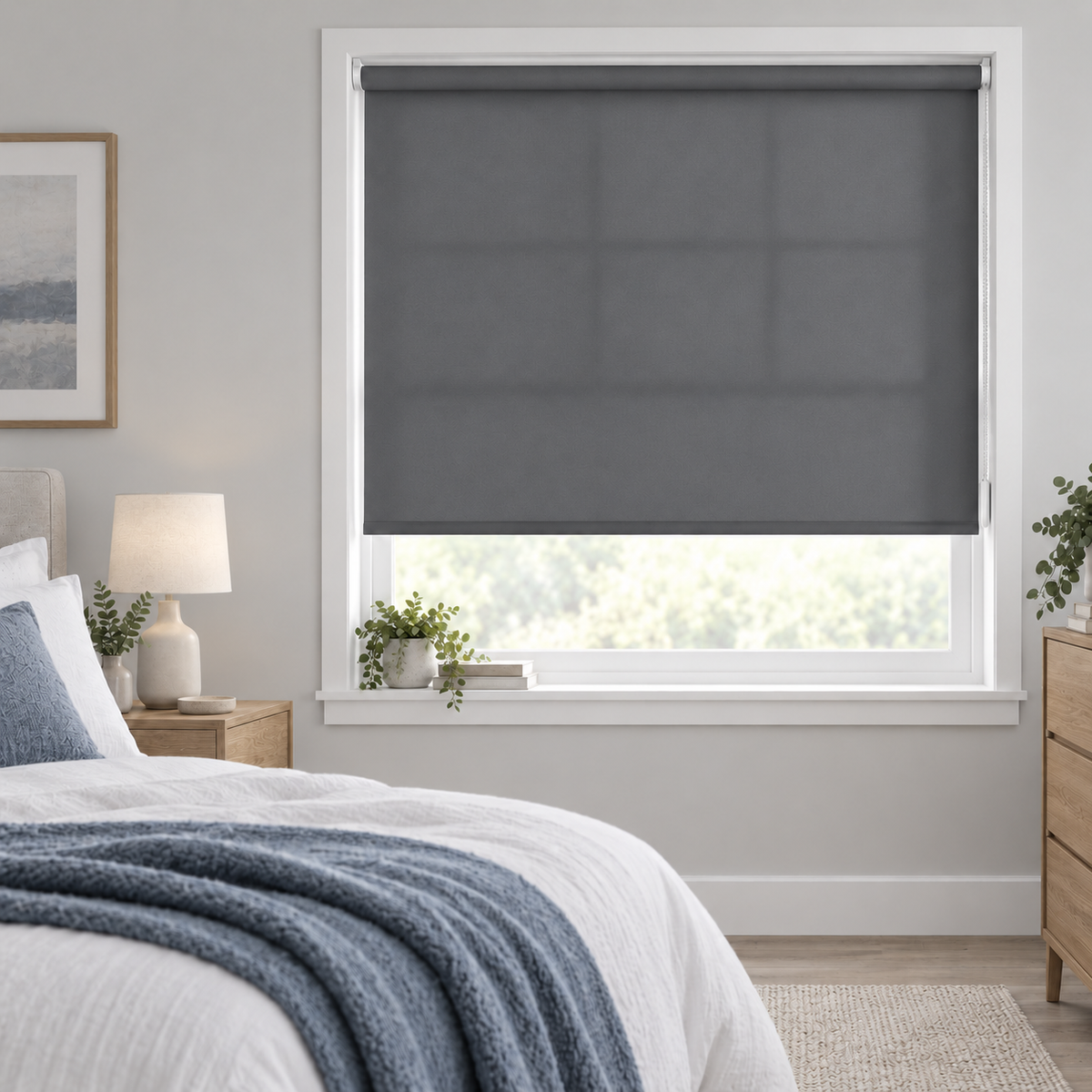Classic Daylight Roller Blind – Iron - Dark Grey