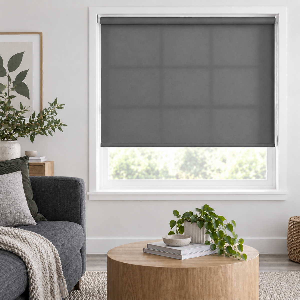 Classic Daylight Roller Blind – Iron - Dark Grey