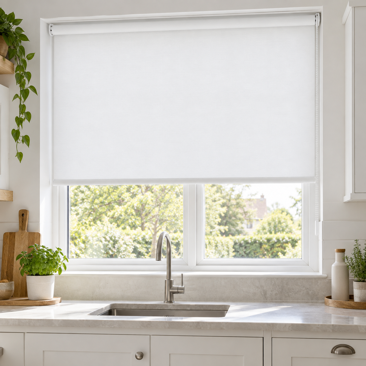 Classic Daylight Roller Blind – White