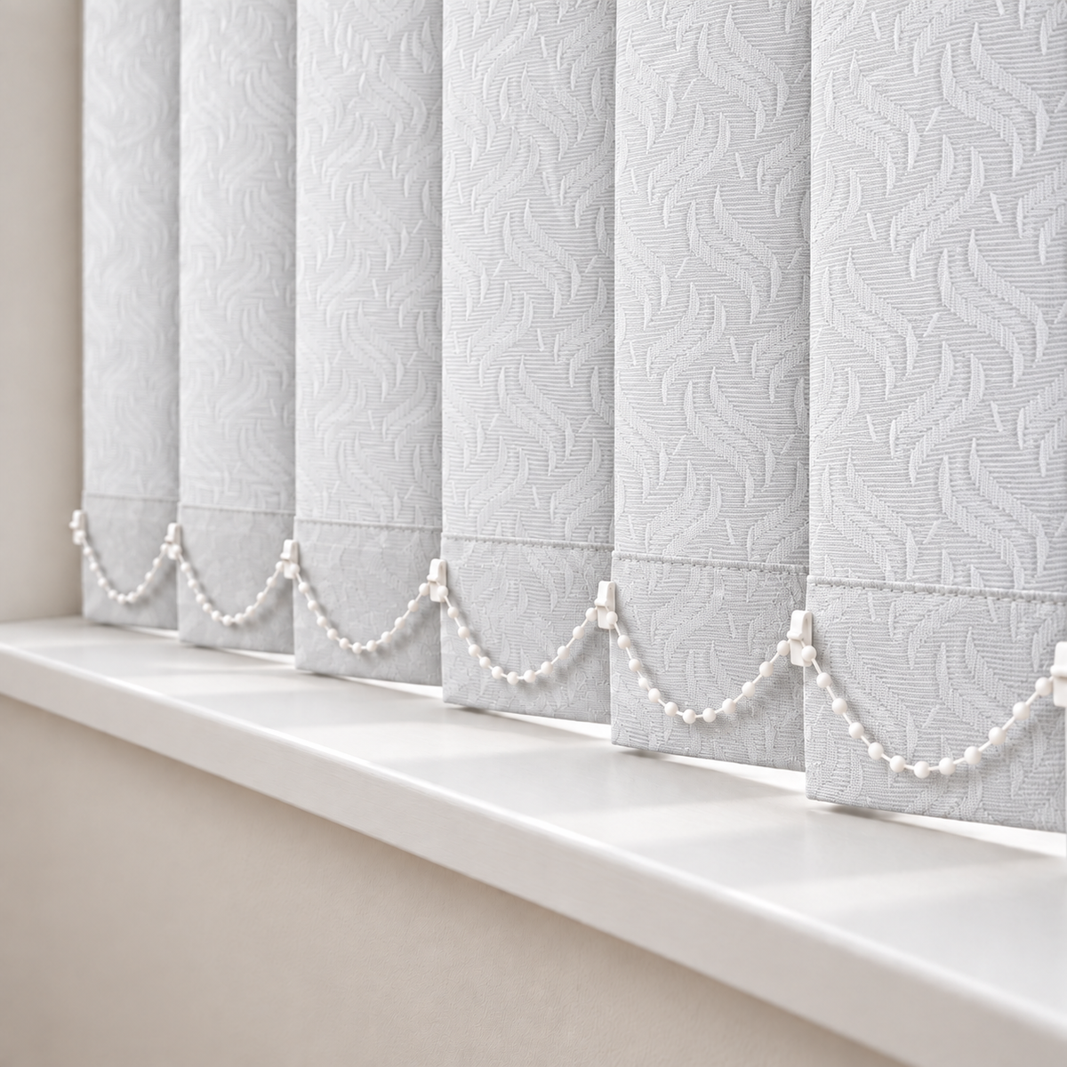 Windrush White 127mm Replacement Vertical Blind Slats