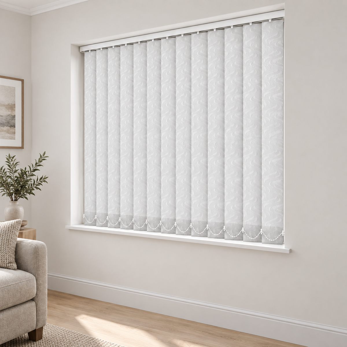 Windrush White 127mm Replacement Vertical Blind Slats