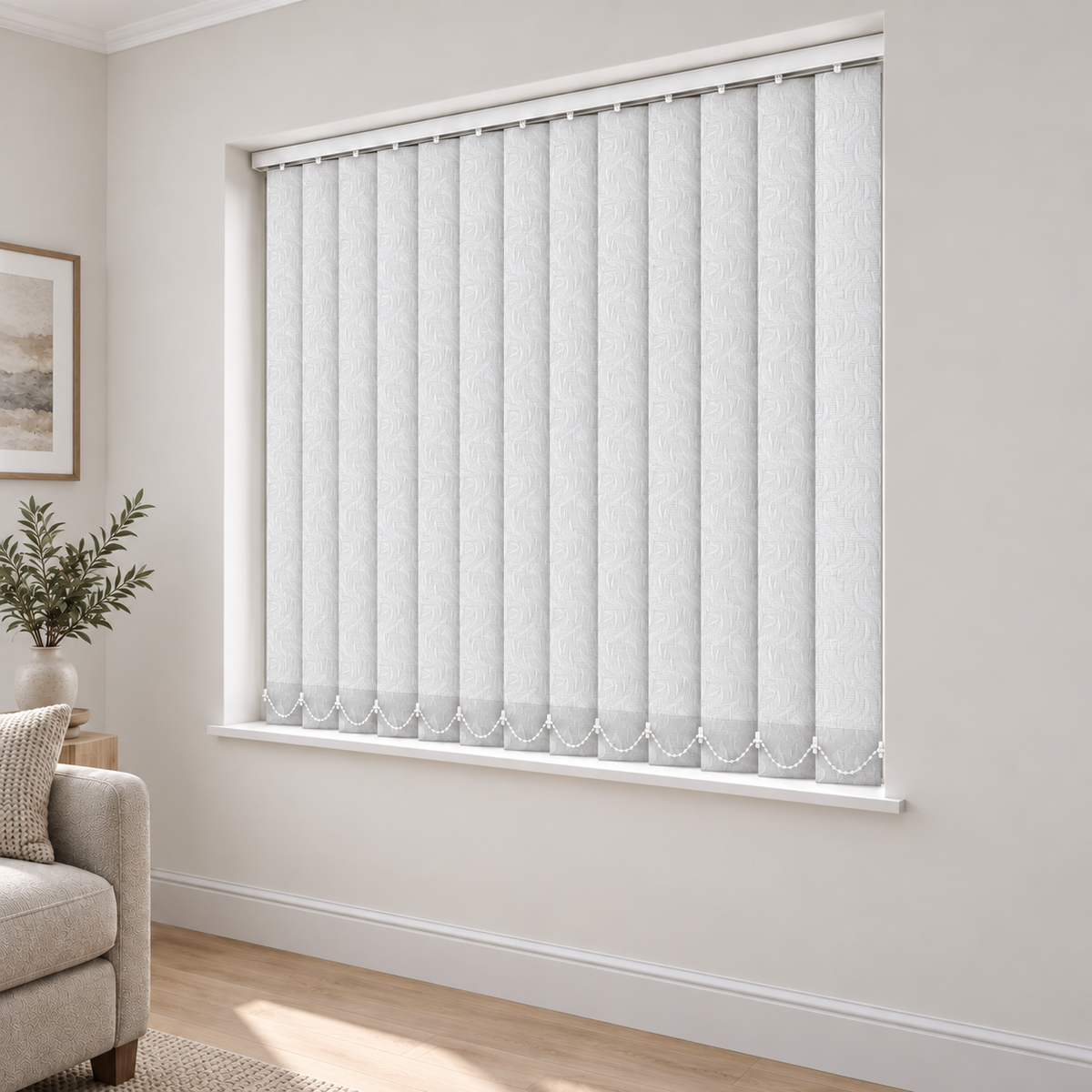 Windrush White 127mm Replacement Vertical Blind Slats
