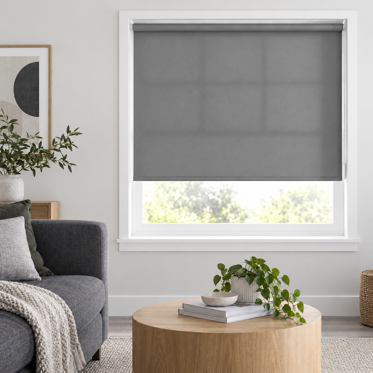 Classic Daylight Roller Blind – Pebble Mid Grey