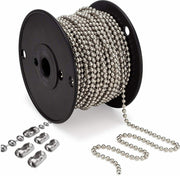 No.6 Metal Vertical Blind Control Chain – Nickel Beaded Chain
